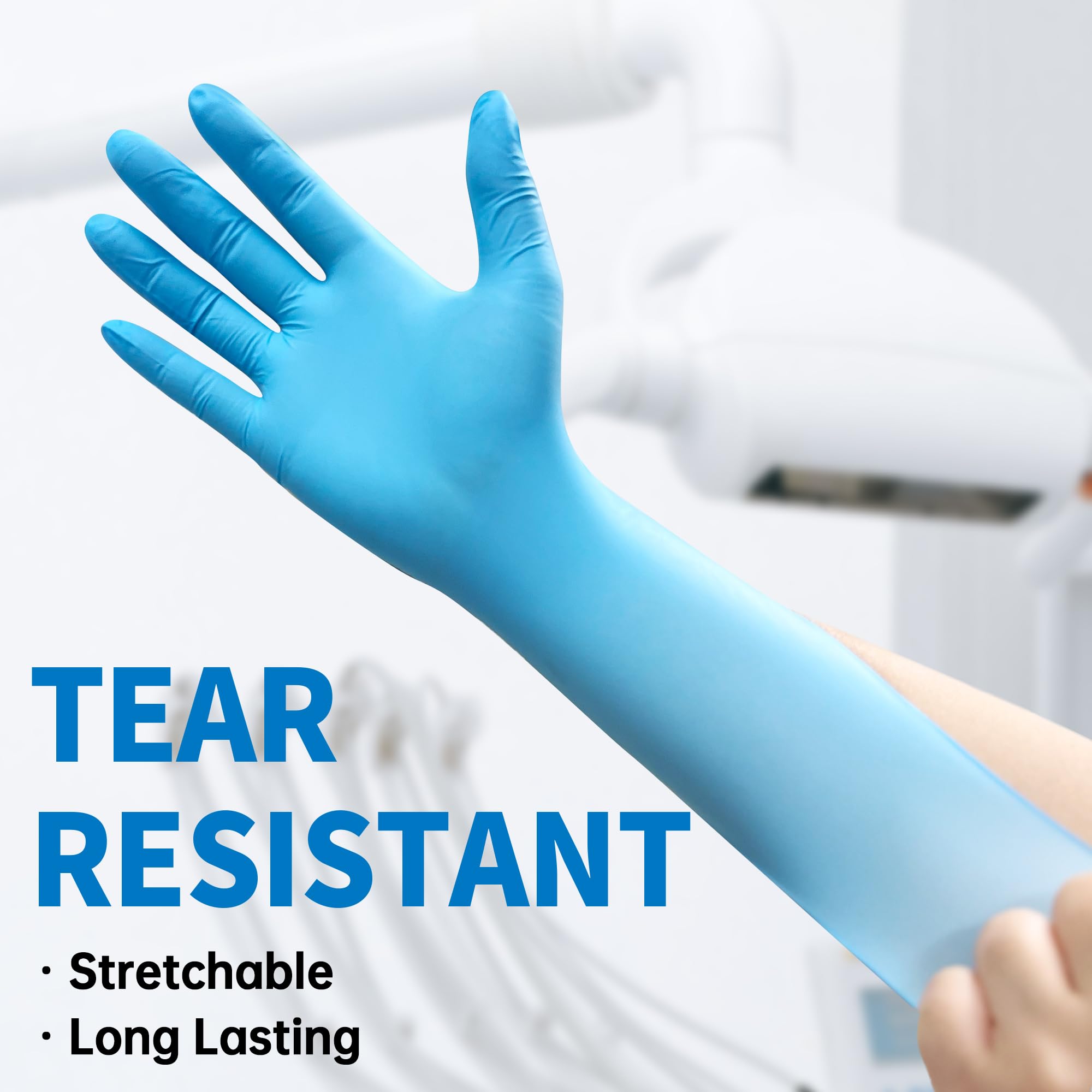 Exam Glove Nitrile - Gants d'examen jetables en Nitrile bleu,