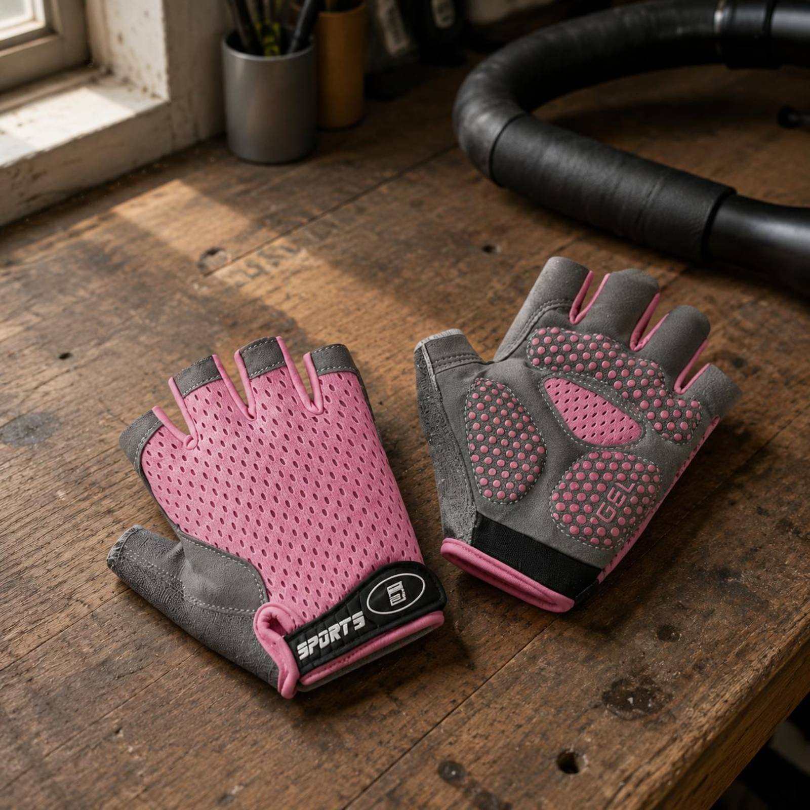 Fingerless Glove Knit - Gants de vélo demi-doigts pour enfants,