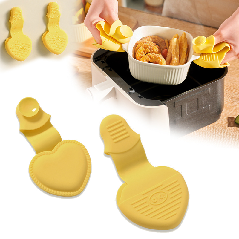 Oven Mitt Silicone - 2 paires de pinces à four