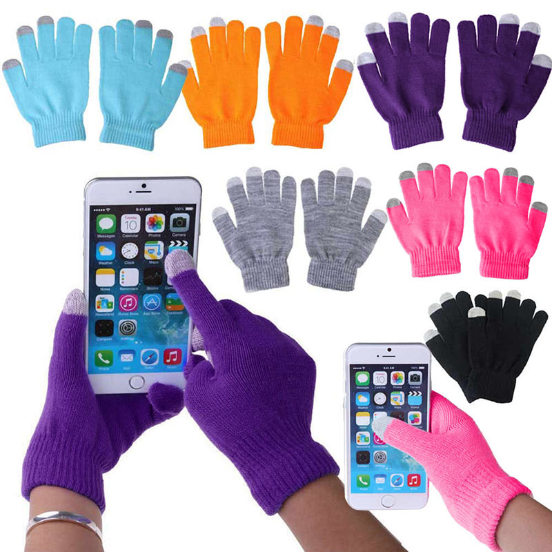 Touchscreen Glove Capacitive - Gants en tricot capacitifs chauds d'hiver