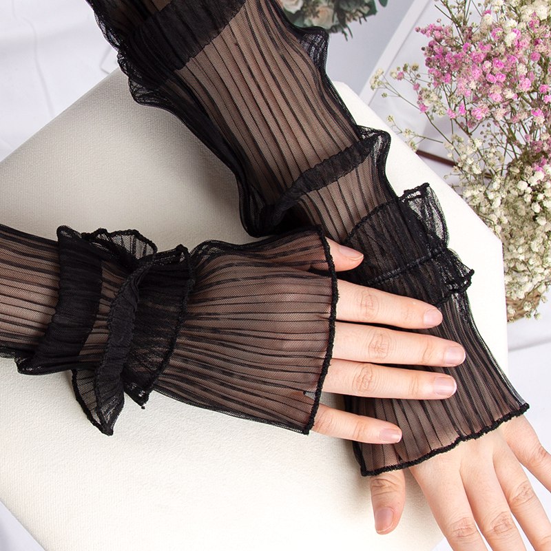 Fingerless Glove Knit - Gants d'été à manches longues de