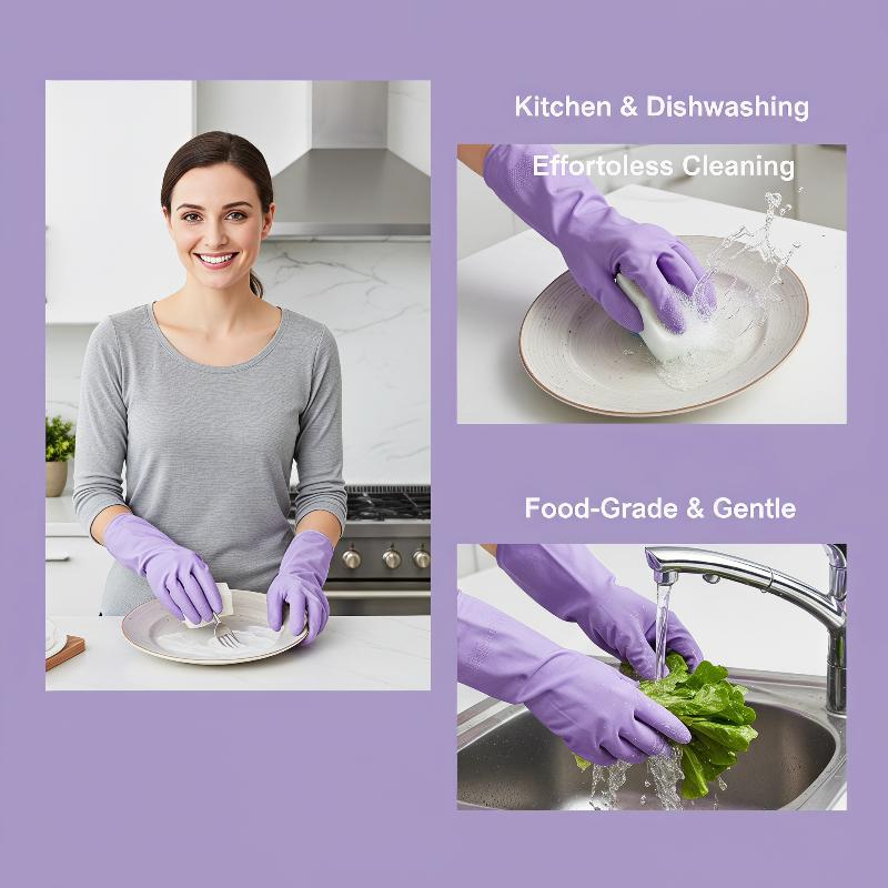 Dish Glove Rubber - 1 paire de gants de lavage