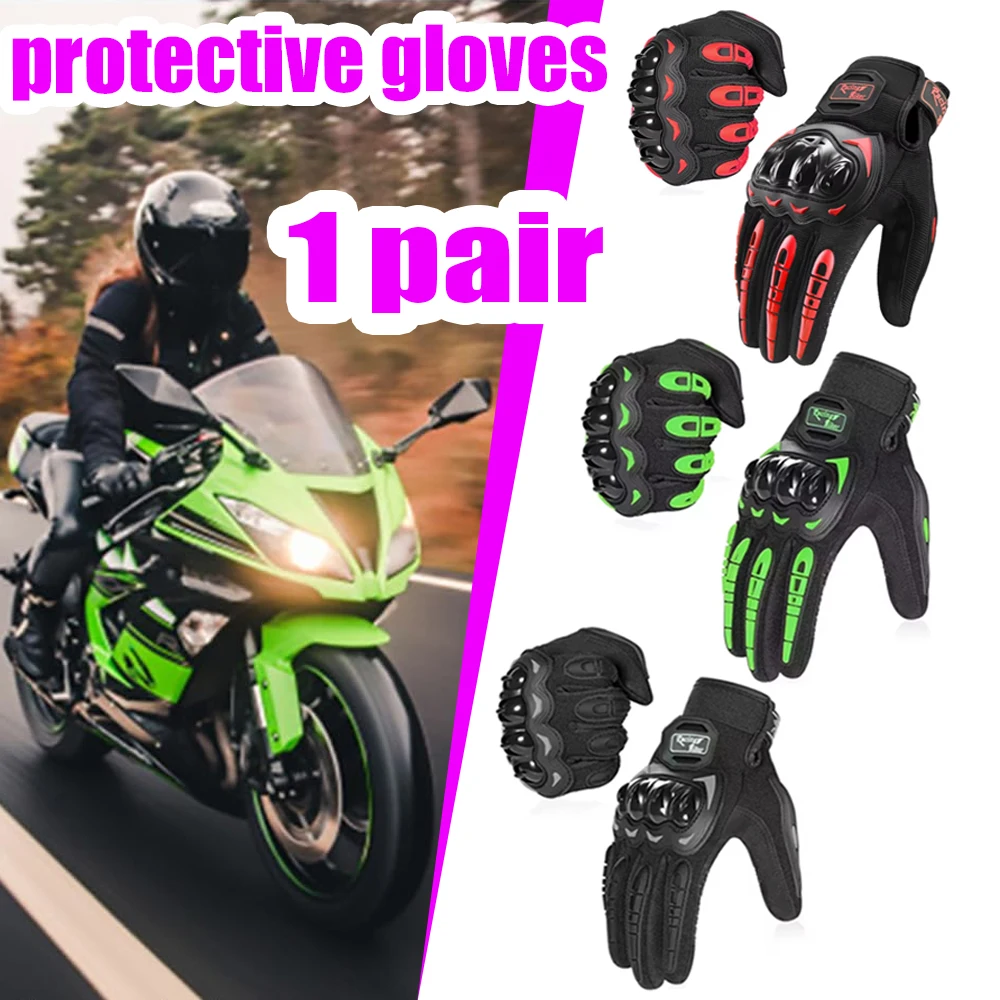 Motorcycle Glove Knuckle - Gants de moto professionnels respirants avec