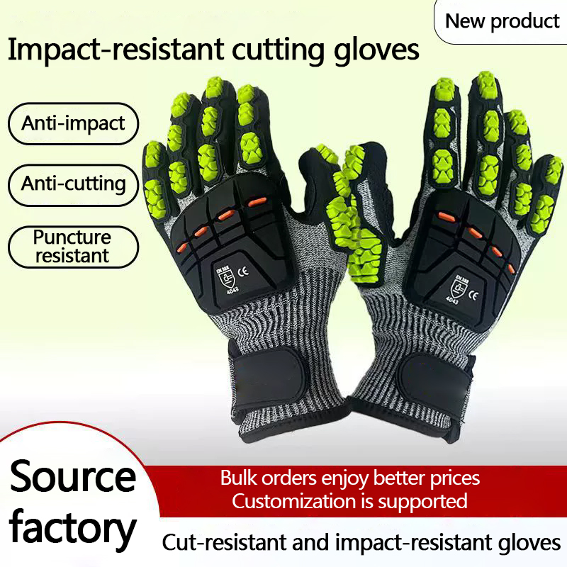 Cut Resistant Glove - Gants anti-coupures HPPE, anti-collision TPR, résistants
