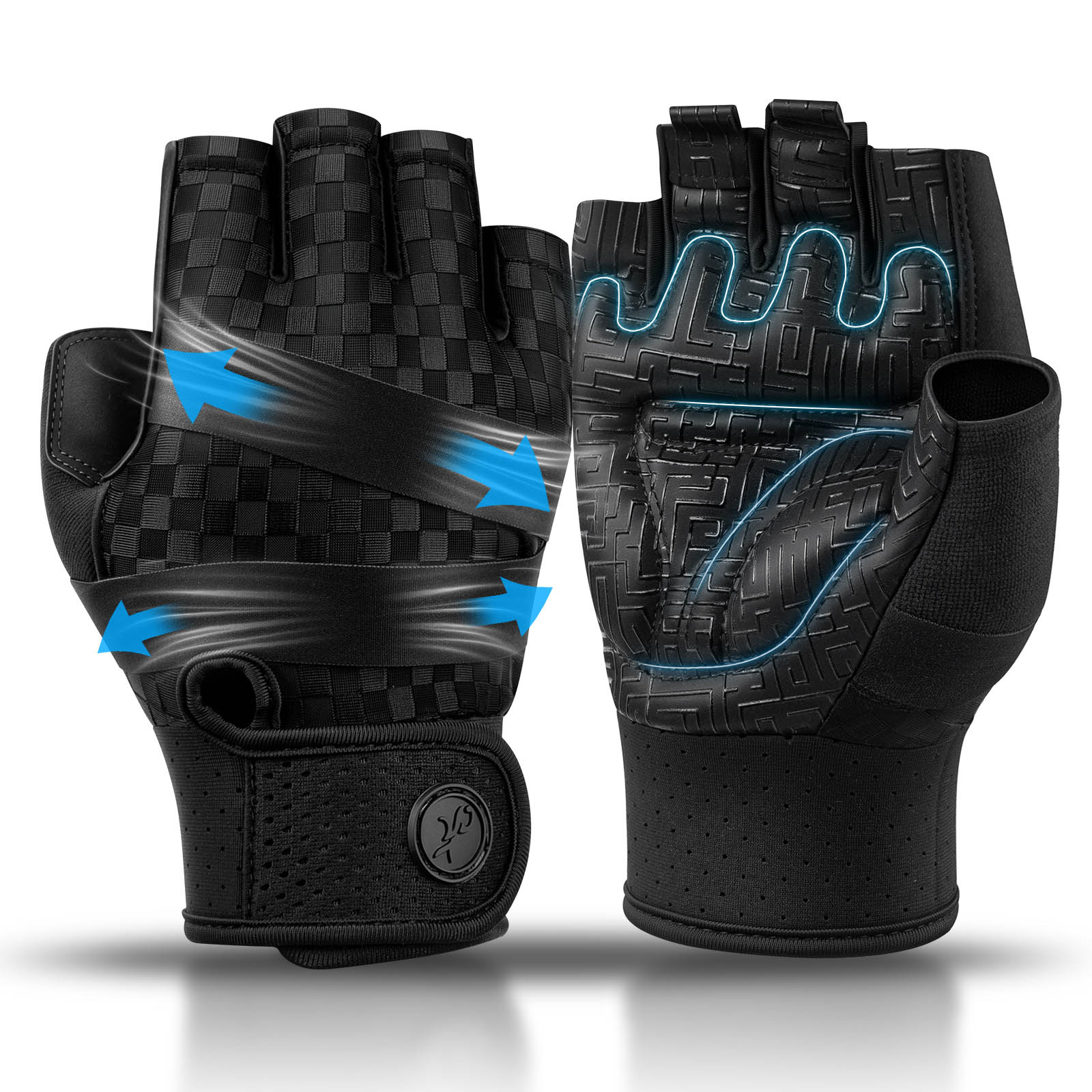 Workout Glove Gym - Gants de sport pour hommes, multi-usages,