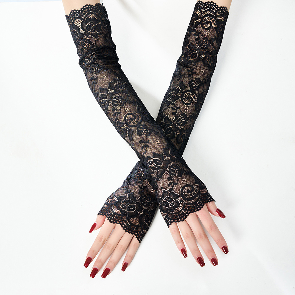 Fingerless Glove Knit - Manchettes d'été tendance en dentelle pour