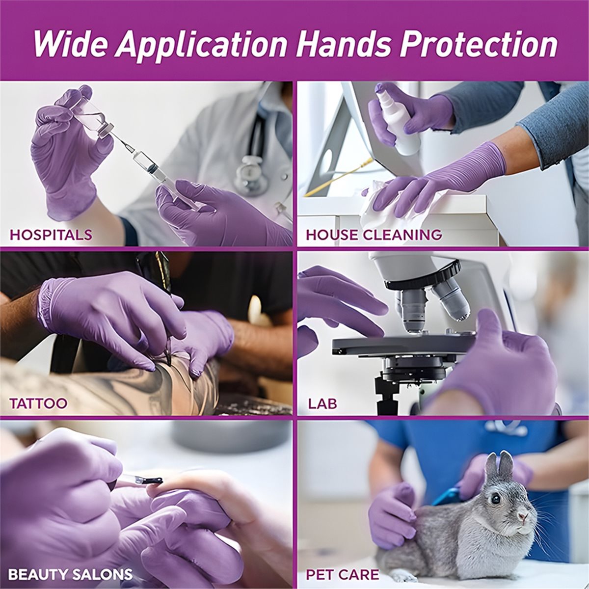 Exam Glove Nitrile - Nouveauté 2026 : Lot de 100