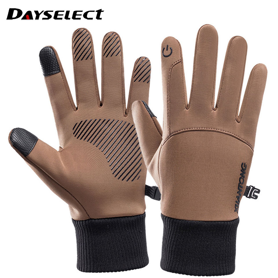 Cycling Glove Padded - Gants d'extérieur imperméables et coupe-vent unisexes,