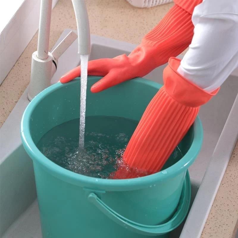 Rubber Glove Cleaning - Gants de vaisselle longs en caoutchouc
