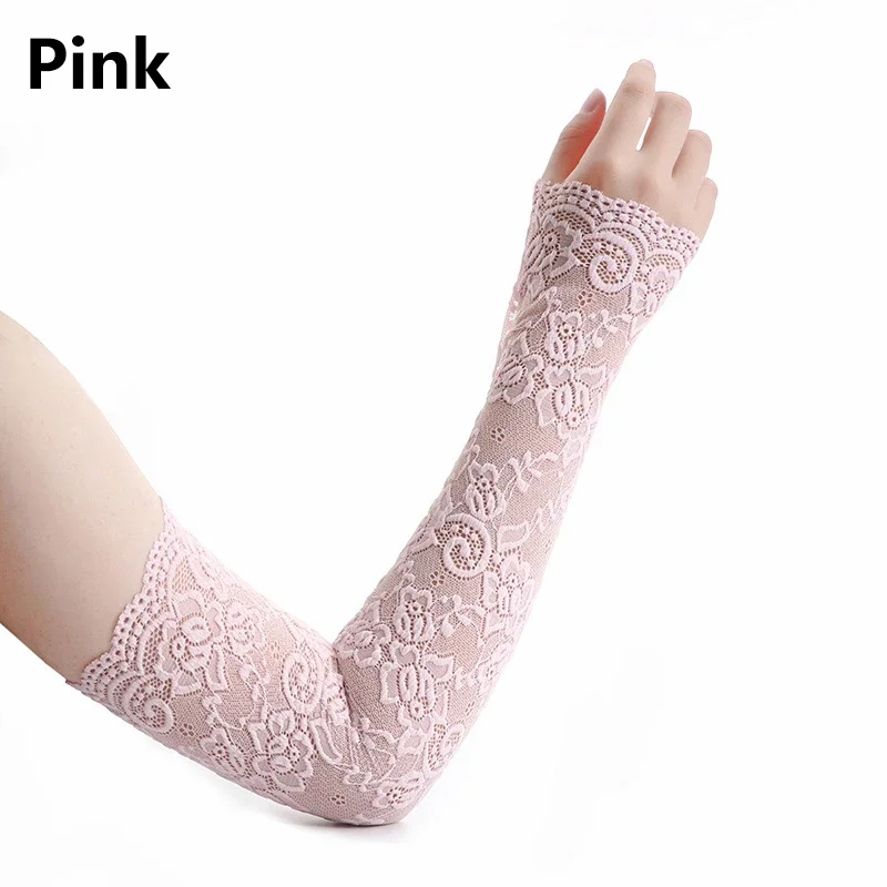 Fingerless Glove Knit - Manchons de bras en dentelle pour