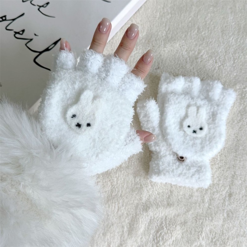 Fingerless Glove Knit - Miffy – gants de poignet courts