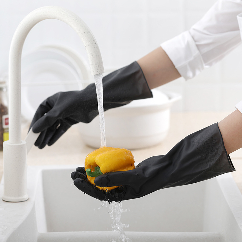 Gants Noirs en Caoutchouc pour - Rubber Glove Cleaning avis et prix