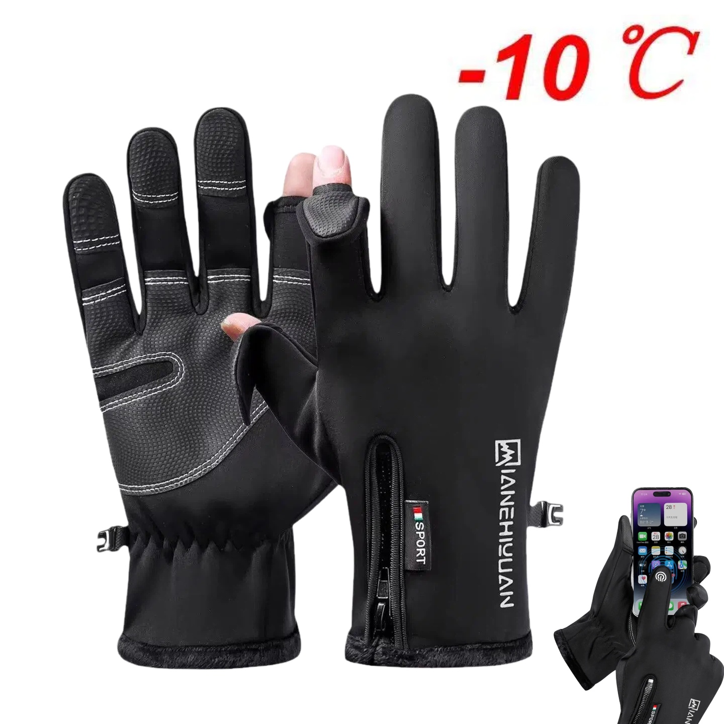Gants de cyclisme pour hommes, - Ski Glove Waterproof avis et prix
