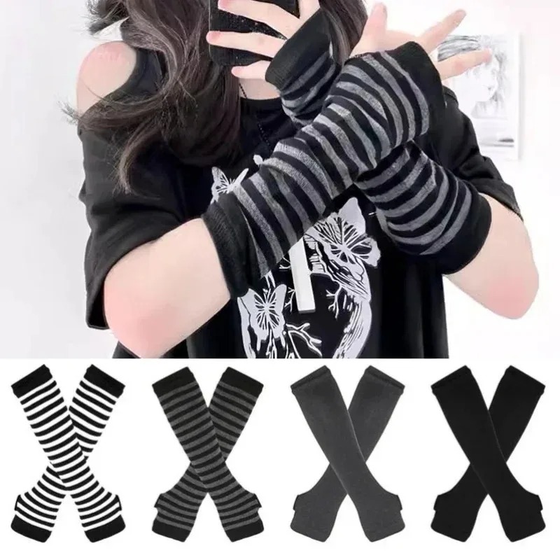 Mitaines Y2K Punk à manches lo - Fingerless Glove Knit avis et prix