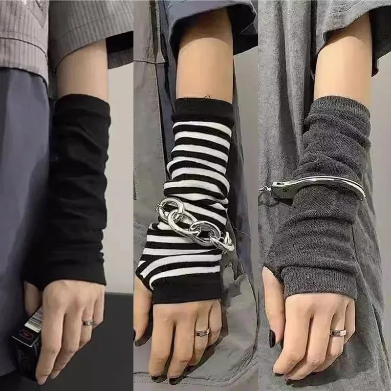 Mitaines Y2K Punk à manches lo - Fingerless Glove Knit avis et prix