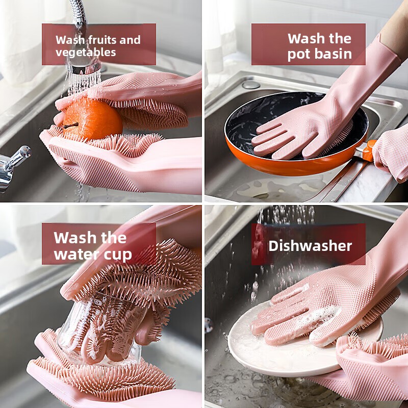 Gants de lavage de vaisselle e - Rubber Glove Cleaning avis et prix