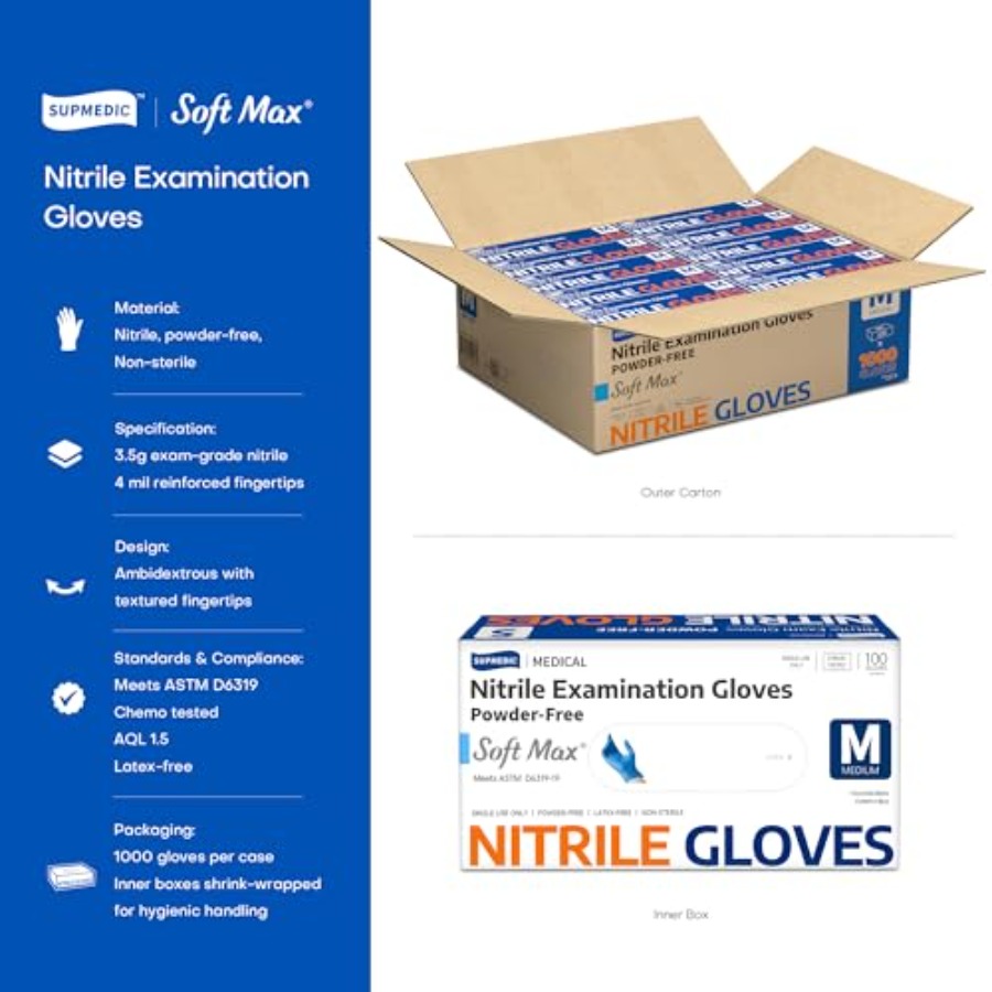 Medical Soft Max ™   Gants d'e - Exam Glove Nitrile avis et prix