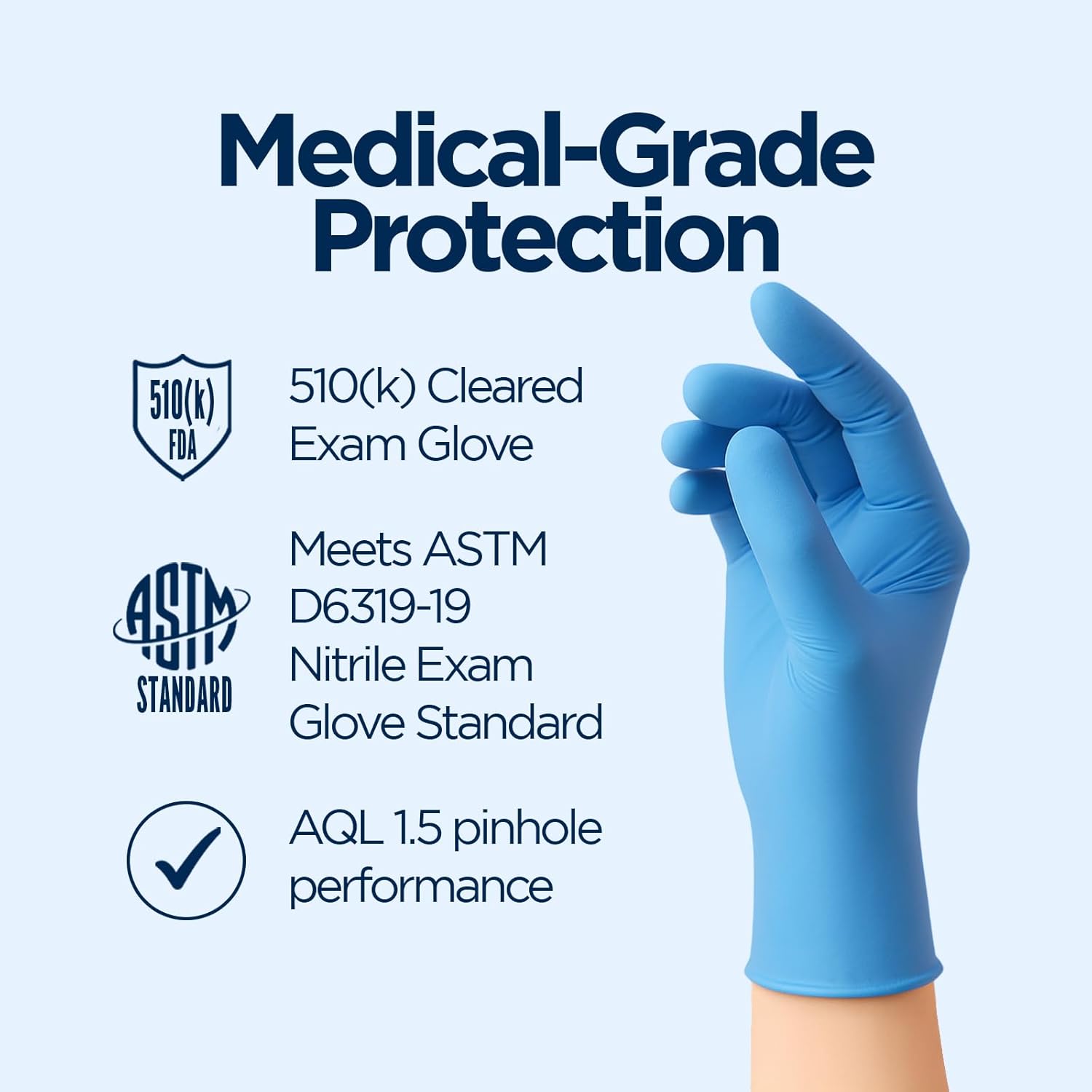 Gants d'examen en nitrile de q - Exam Glove Nitrile avis et prix