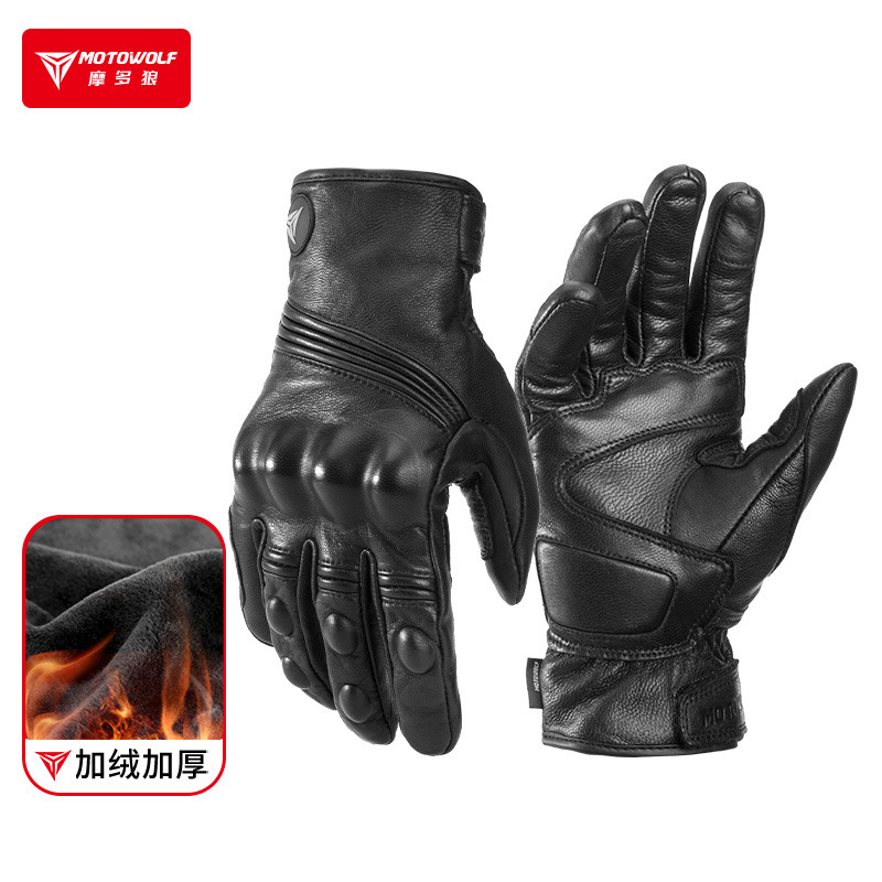 Gants de moto d'hiver pour hom - Motorcycle Glove Knuckle avis et prix
