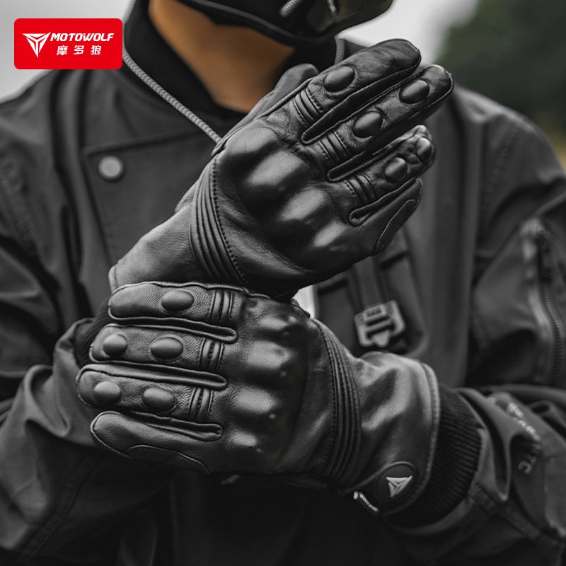 Gants de moto d'hiver pour hom - Motorcycle Glove Knuckle avis et prix