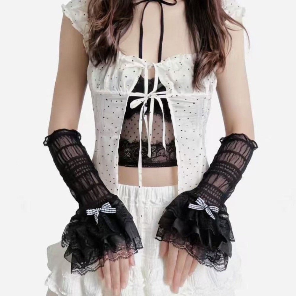 1 Paire de Manchettes en Dente - Fingerless Glove Knit avis et prix