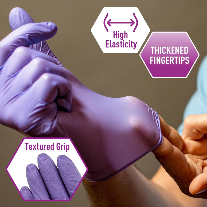 Gants en nitrile souple violet - Exam Glove Nitrile avis et prix