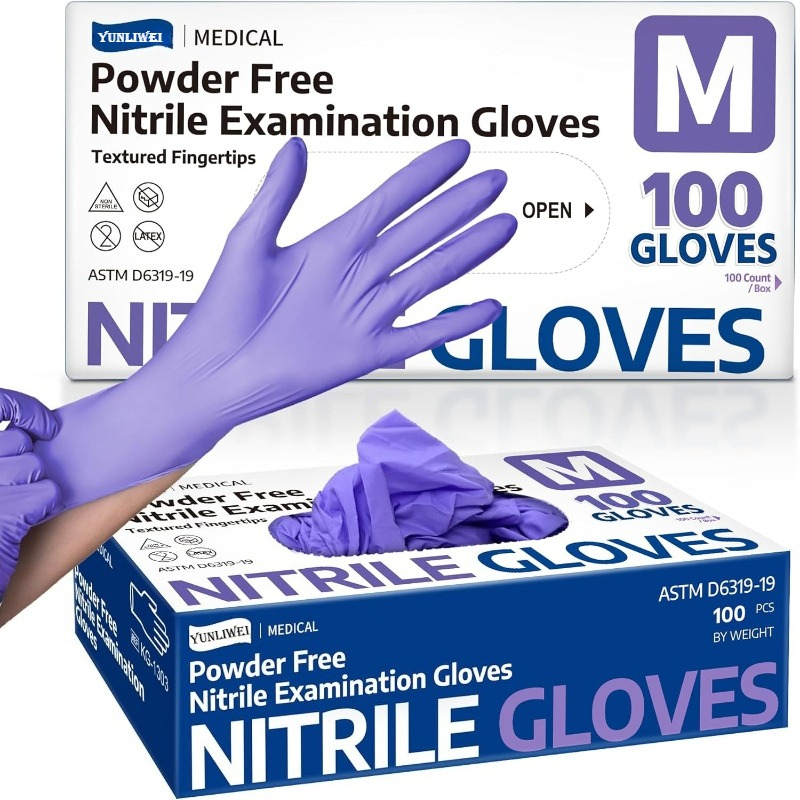 Gants jetables en nitrile viol - Exam Glove Nitrile avis et prix