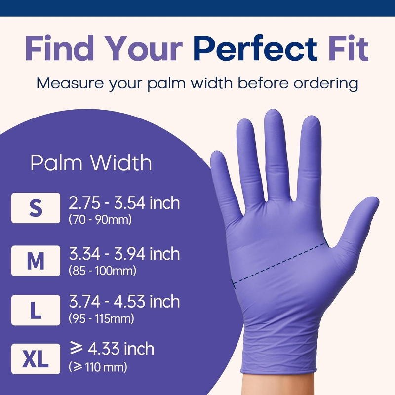 Gants jetables en nitrile viol - Exam Glove Nitrile avis et prix