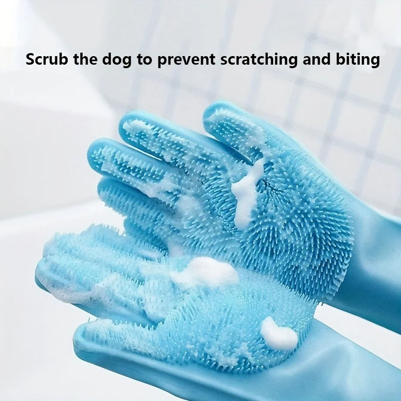 Gants de toilettage multifonct - Rubber Glove Cleaning avis et prix