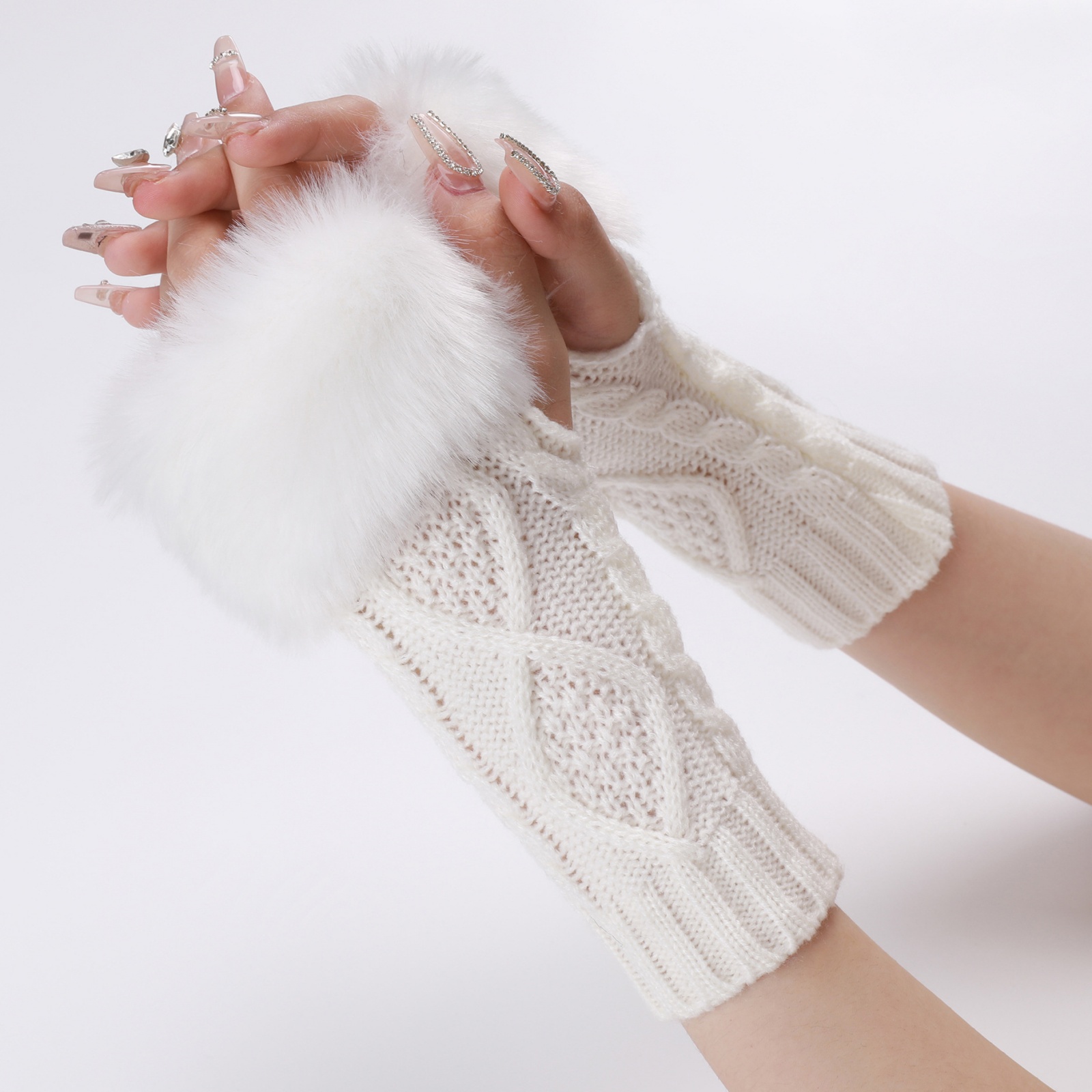 Une paire de gants tricotés sa - Fingerless Glove Knit avis et prix