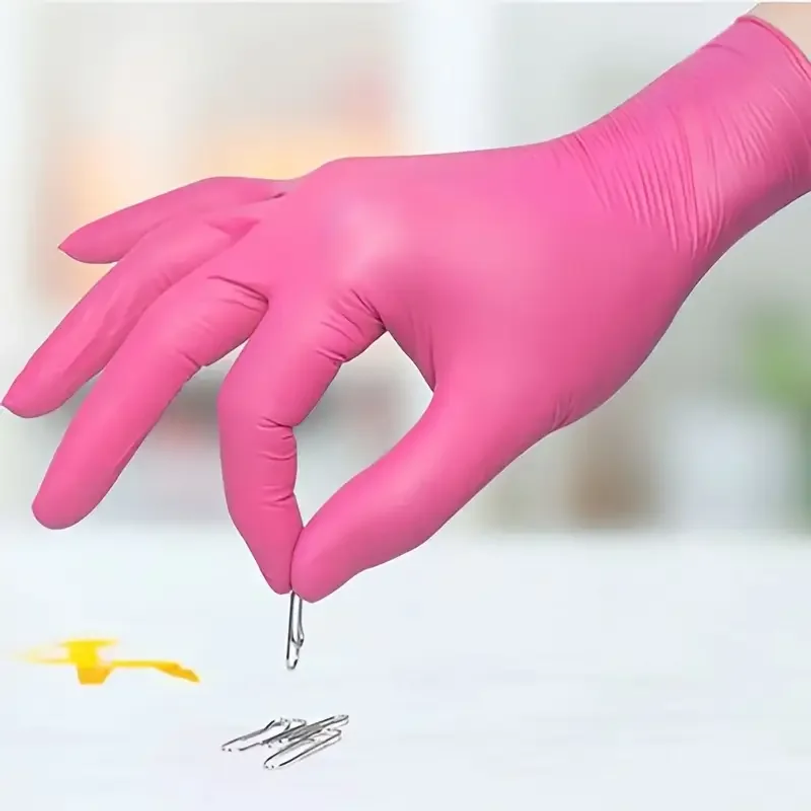 Gants jetables en nitrile fuch - Latex Disposable Glove avis et prix
