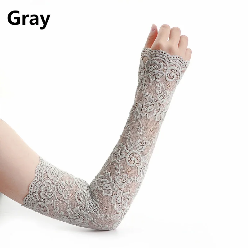 Manchons de bras en dentelle p - Fingerless Glove Knit avis et prix