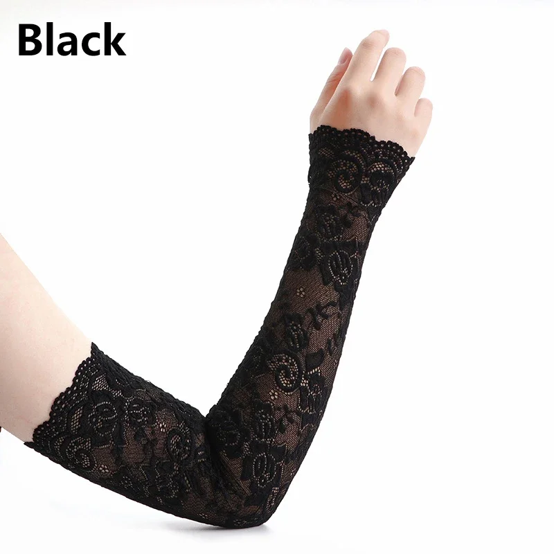Manchons de bras en dentelle p - Fingerless Glove Knit avis et prix