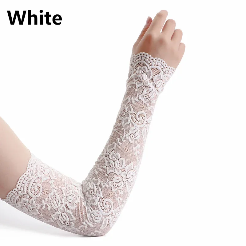 Manchons de bras en dentelle p - Fingerless Glove Knit avis et prix