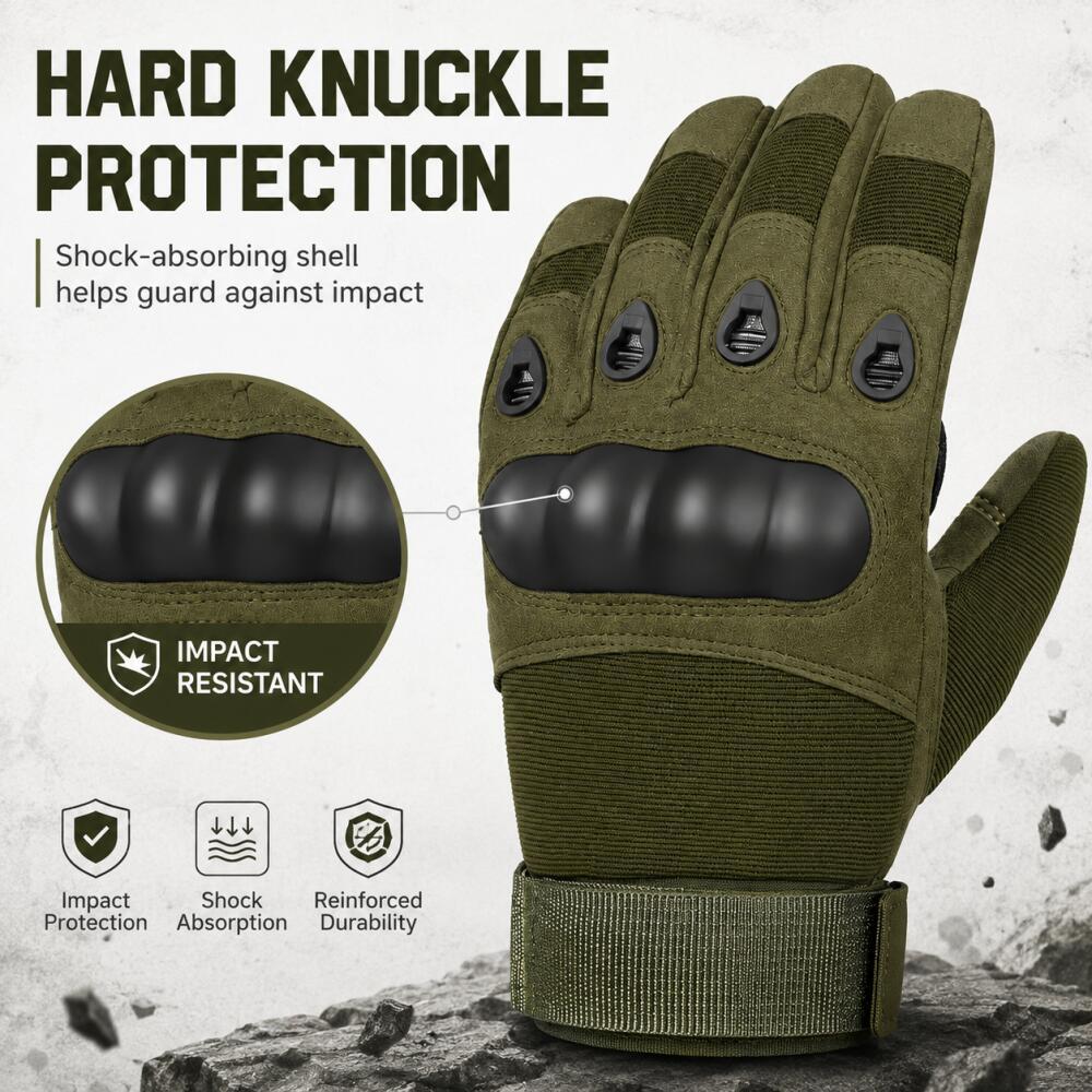 Gants tactiques à doigts entie - Motorcycle Glove Knuckle avis et prix