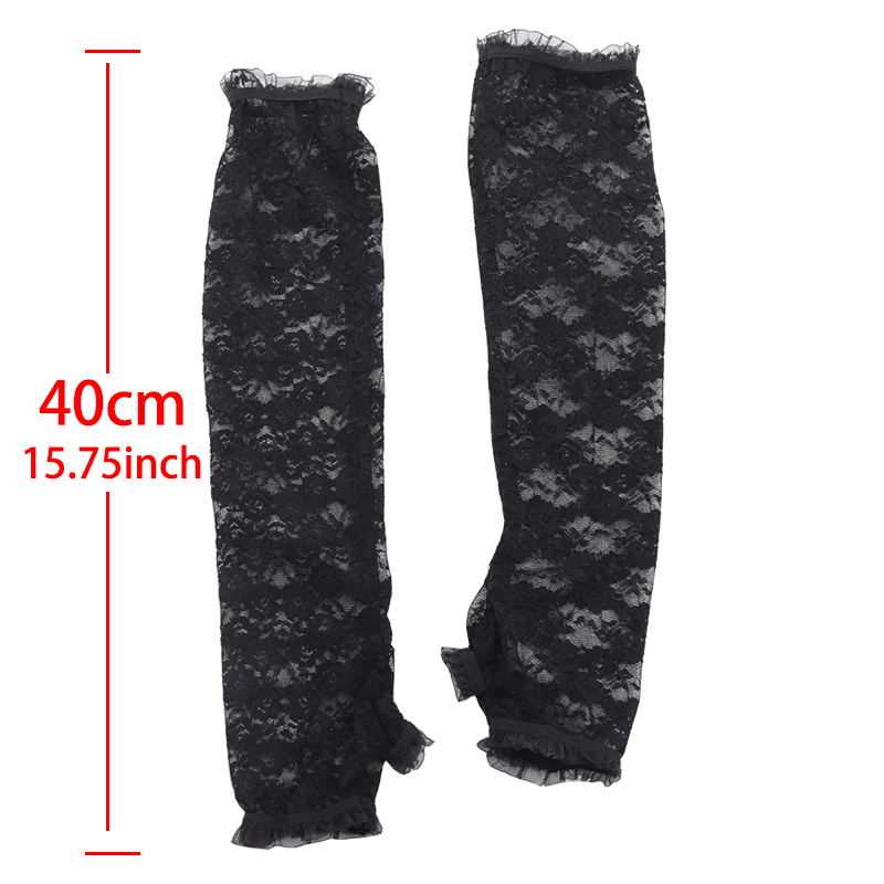 Manchons de bras en dentelle p - Fingerless Glove Knit avis et prix