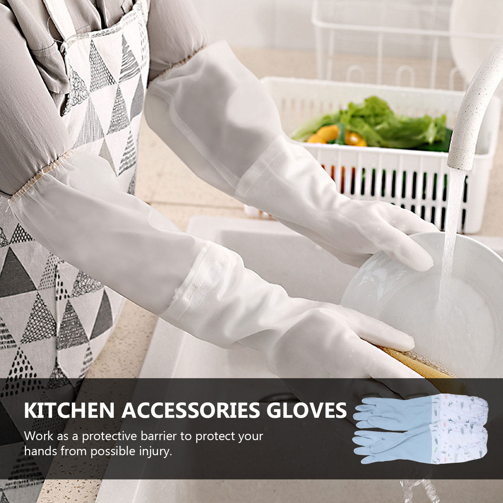2 paires de gants de nettoyage - Dish Glove Rubber avis et prix