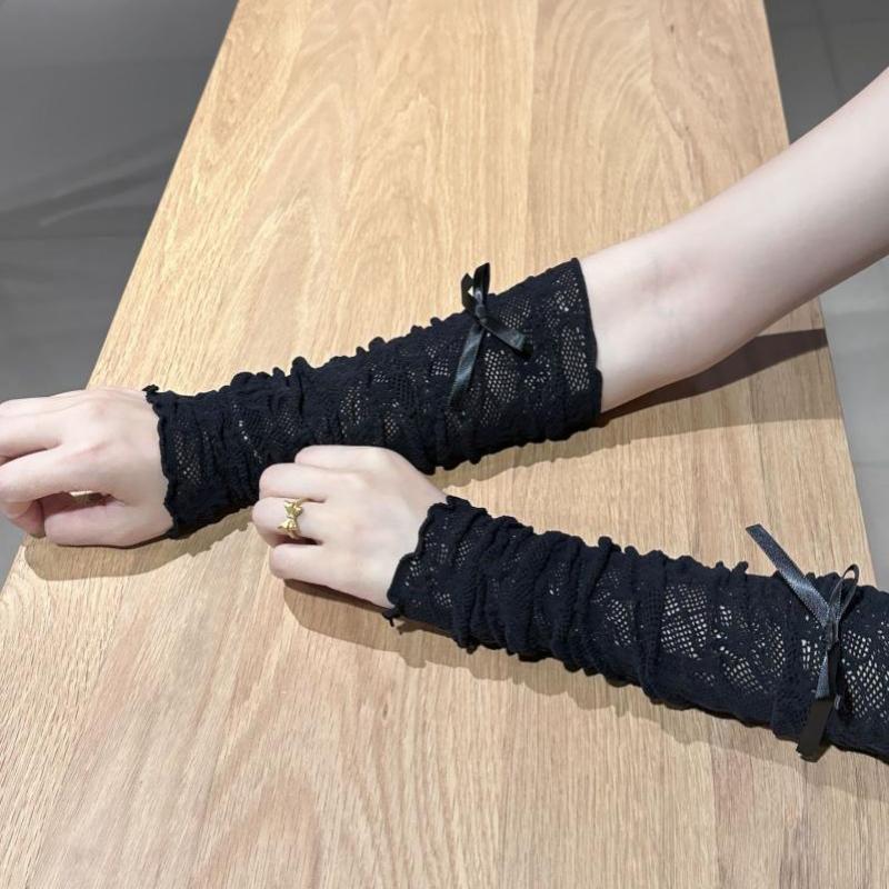 Gants en dentelle élastique sa - Fingerless Glove Knit avis et prix